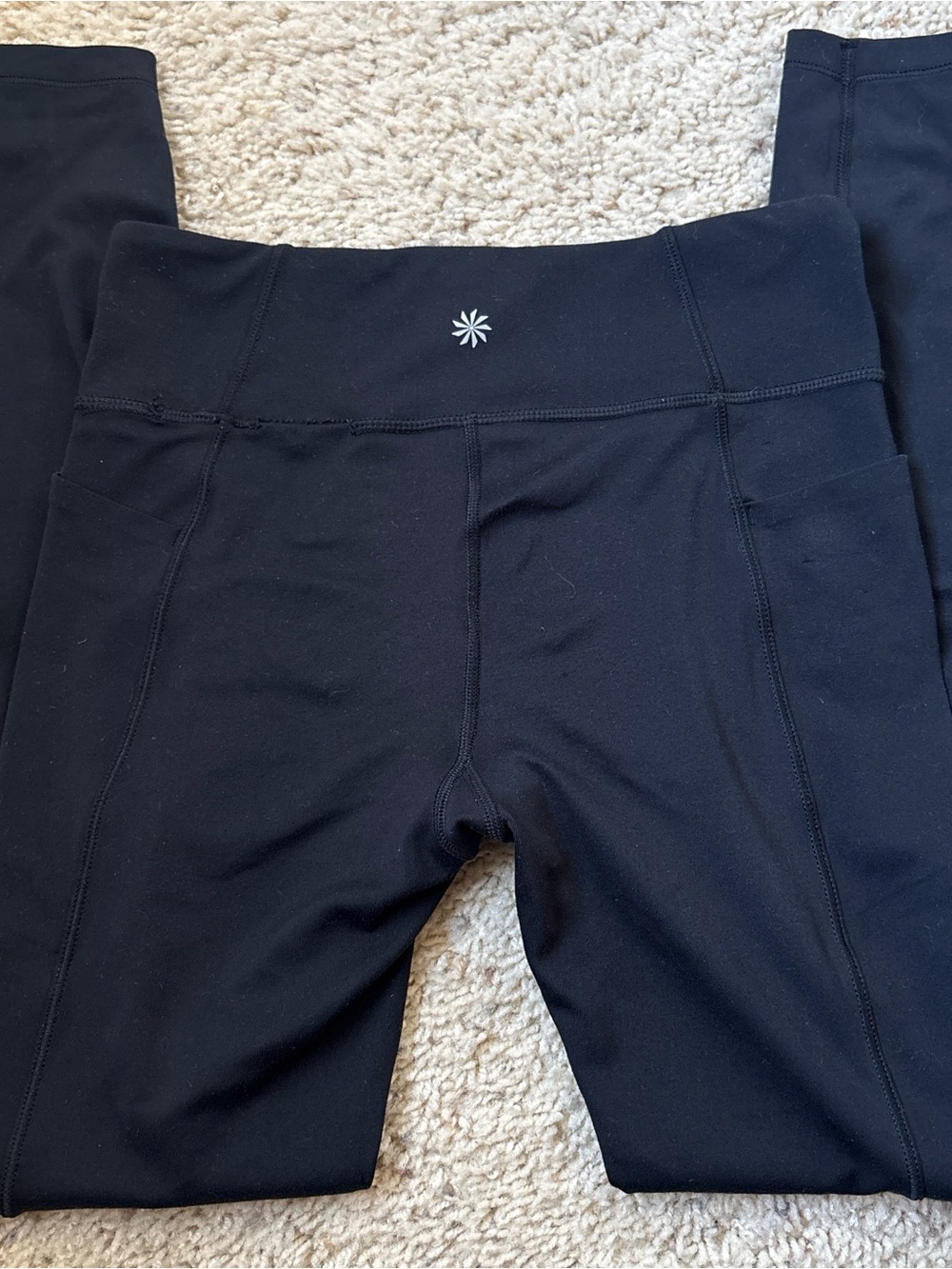 Athleta Girl black leggings with pockets